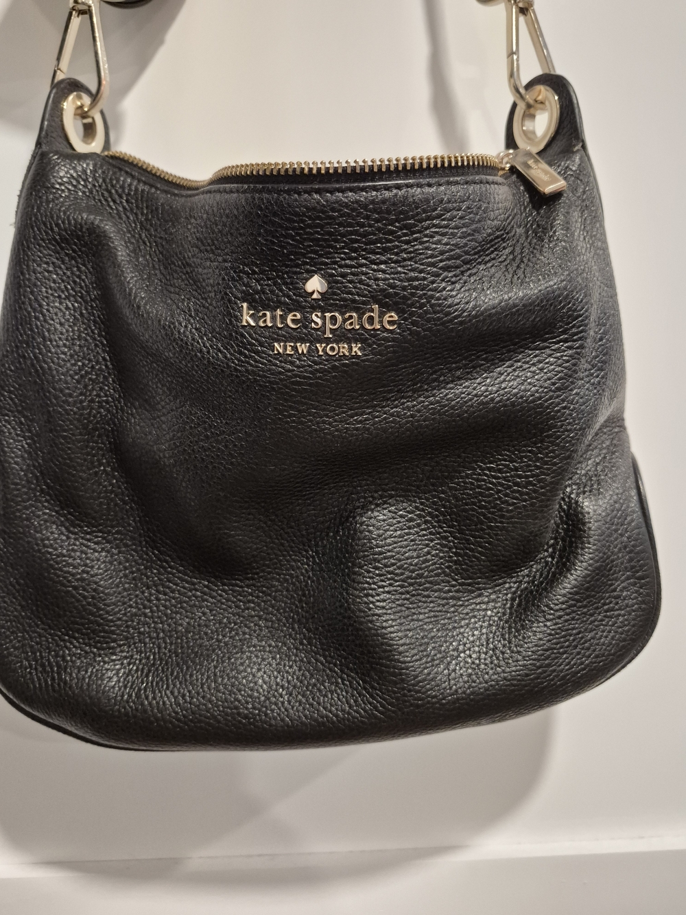 kate spade New York Black Pebbled Leather Shoulder Bag